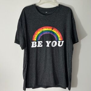Rainbow Pride "Be You" Tshirt XXL